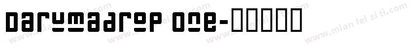 Darumadrop One字体转换